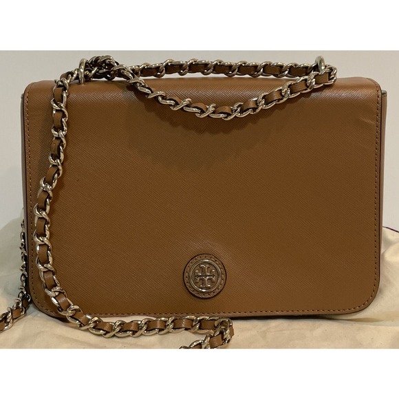 Tory Burch Handbags - TORY BURCH Robinson Adjustable Shoulder Bag BROWN TIGERS EYE $425